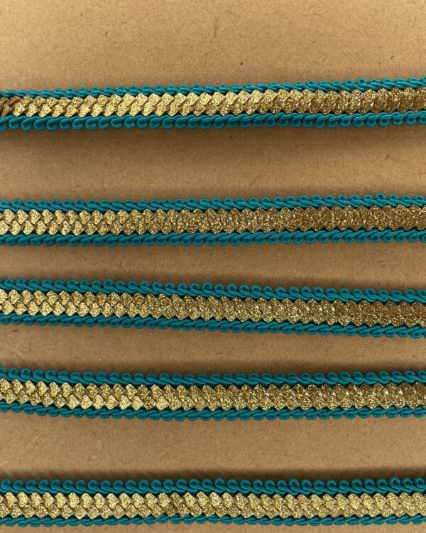 Golden turquoise lace