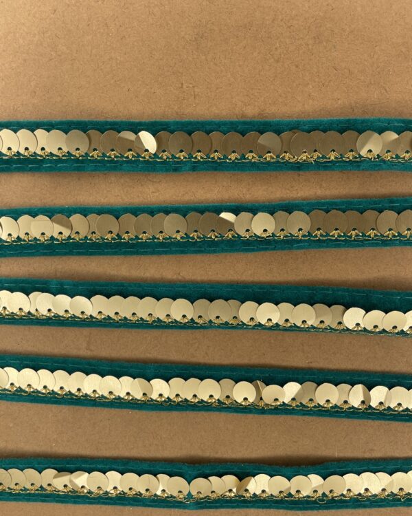 Gold coin ferozi lace