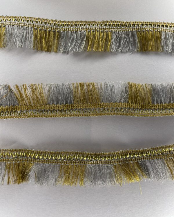 Golden silver jhalar lace