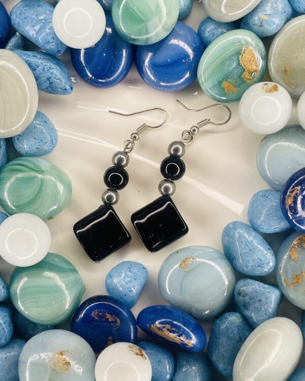Black & Silver dangles