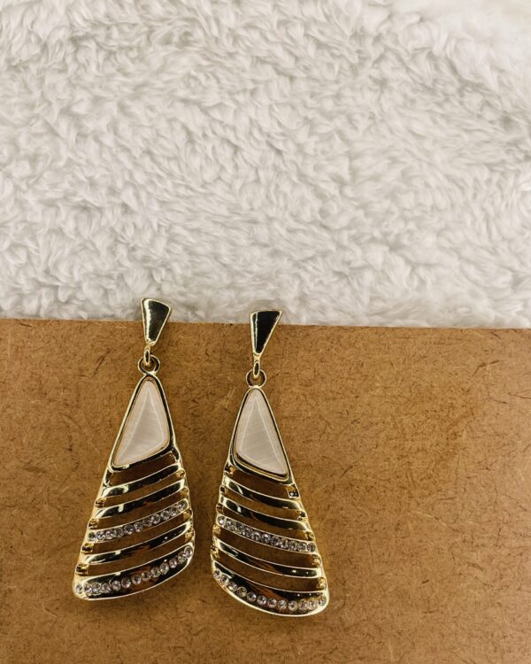 Gold-toned chandelier earrings