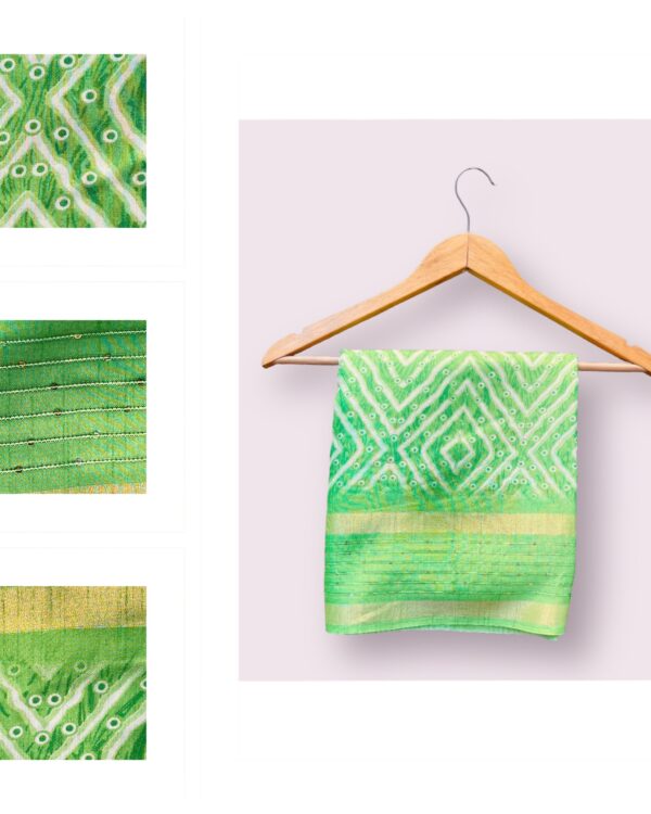 Summer Green Art Silk Saree