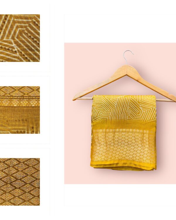 Mustard Art Silk Saree