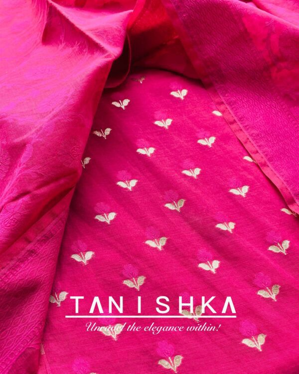 Banarsi Cotton Silk with Golden Zari Work