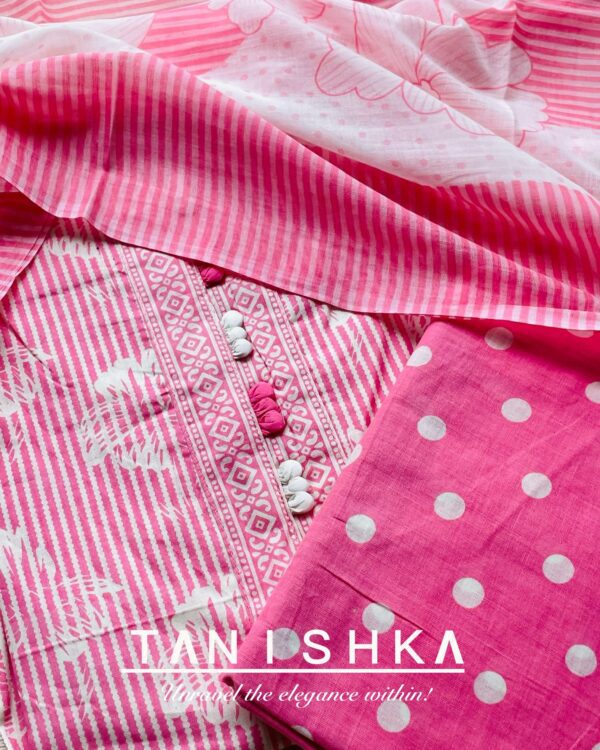 Daily Wear Cotton Suit with Potli Button