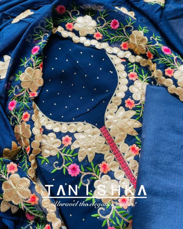 Chiffon Suit with Gotapatti Work