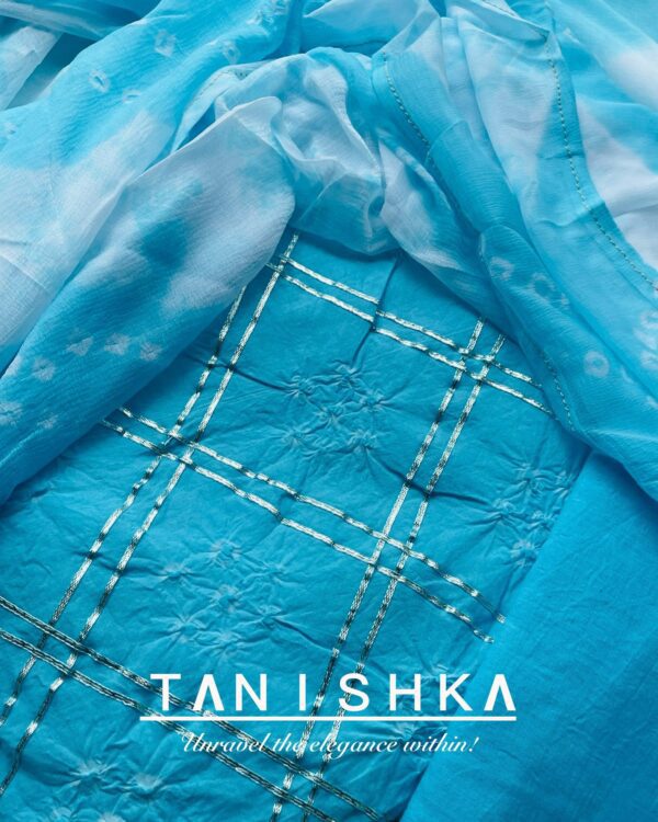 Bandhani Suit with Gota Patti