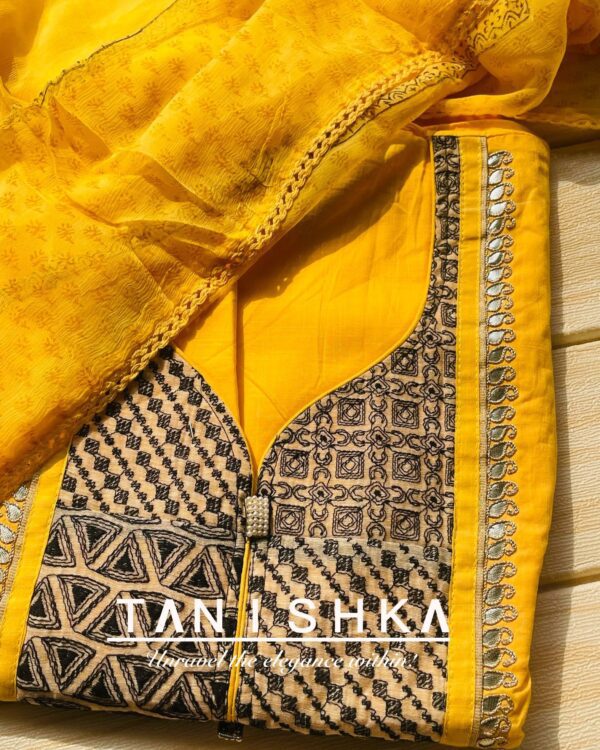 Cotton Suit with Gotapatti Work