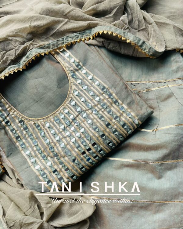 Mirrorpatti Kurta with Sharara