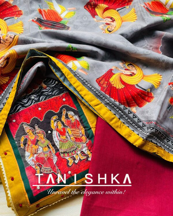 Jaipuri Maharaja Print Suit