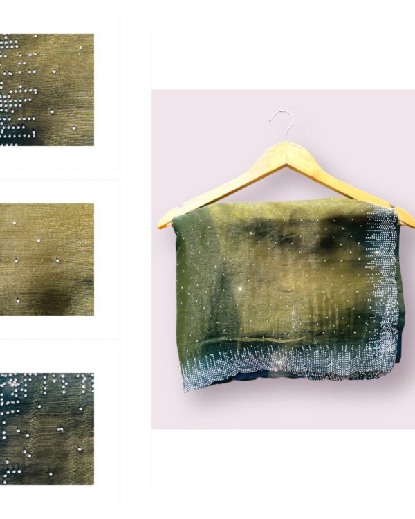 Swarovski Jimmy Choo Saree(Olive)