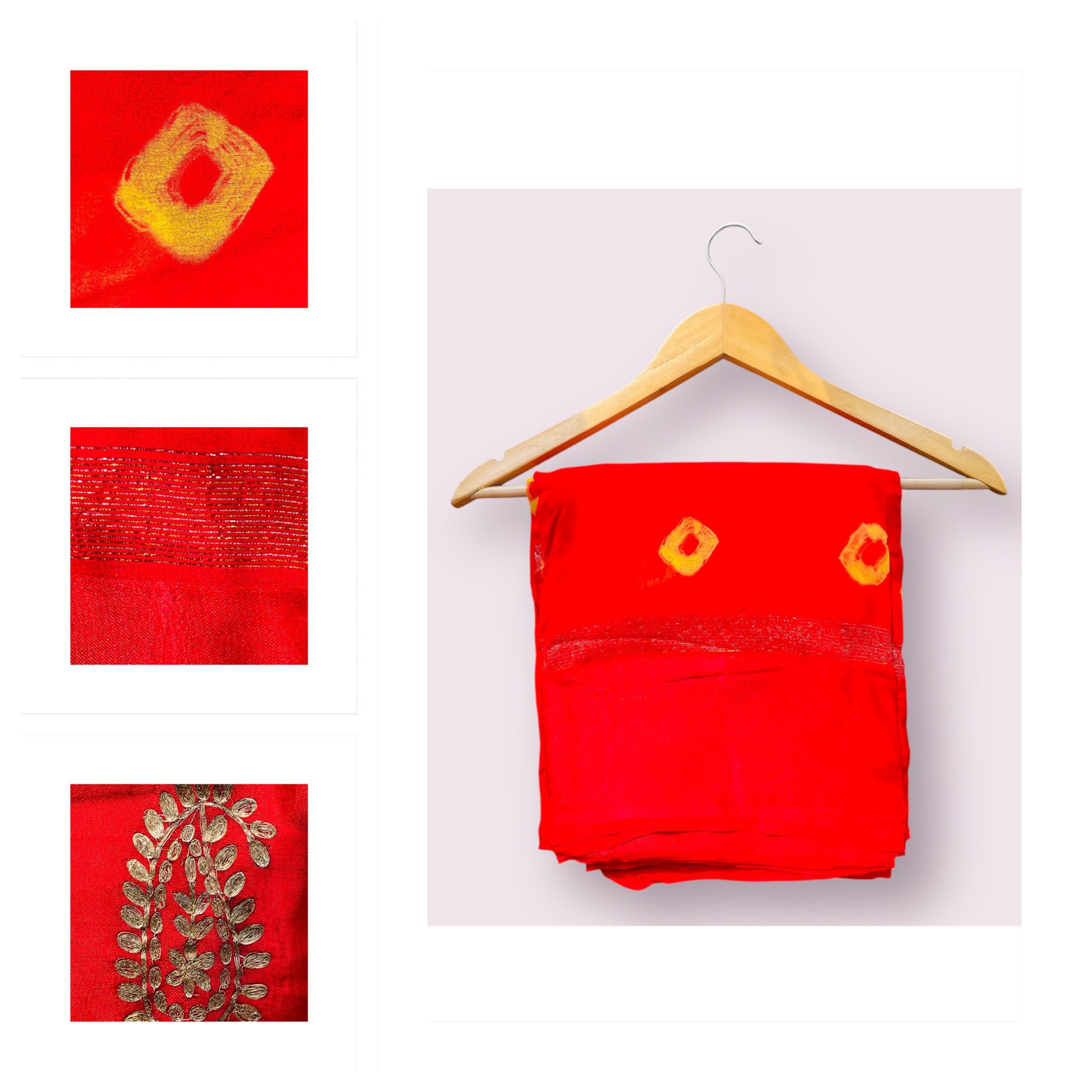 Bandhani Tie & dye georgette saree