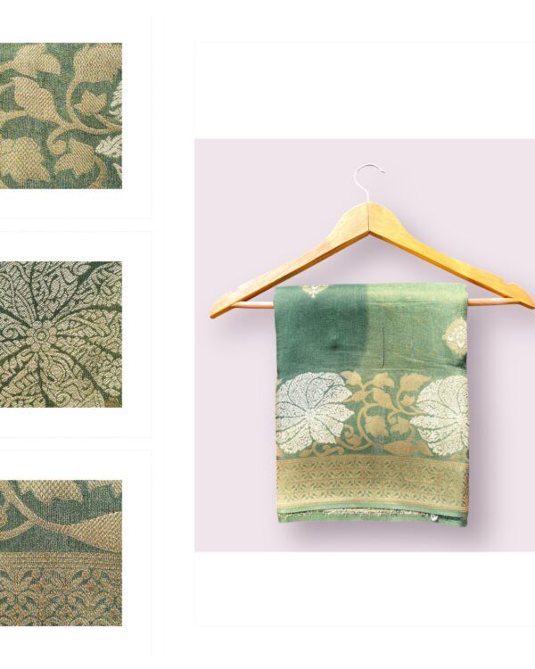 Banarsi Silk Saree with Golden Thread work